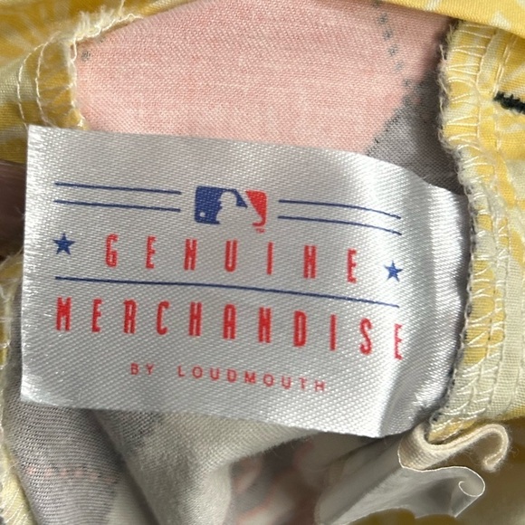 LOUDMOUTH Golf Shorts San Francisco Giants MLB Mens Orange Diamond Baseball 38 - Picture 5 of 8